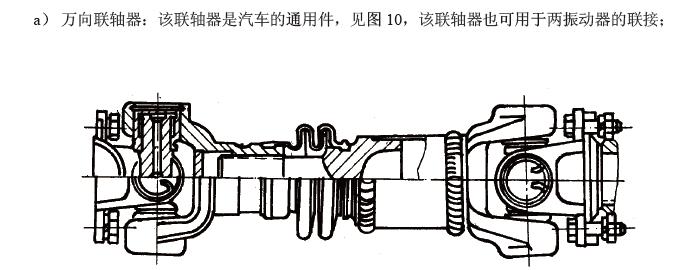 電動(dòng)機(jī)通過聯(lián)軸器直接驅(qū)動(dòng)振動(dòng)器，見圖9